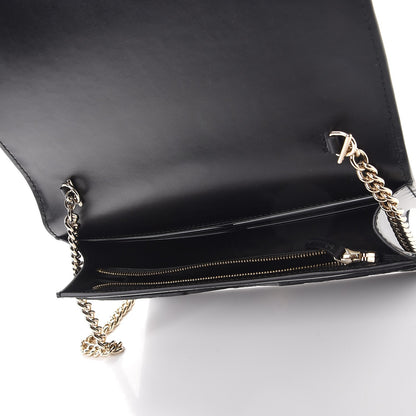 Gucci Guccissima Signature Bowy Chain Wallet Black 5 of 8