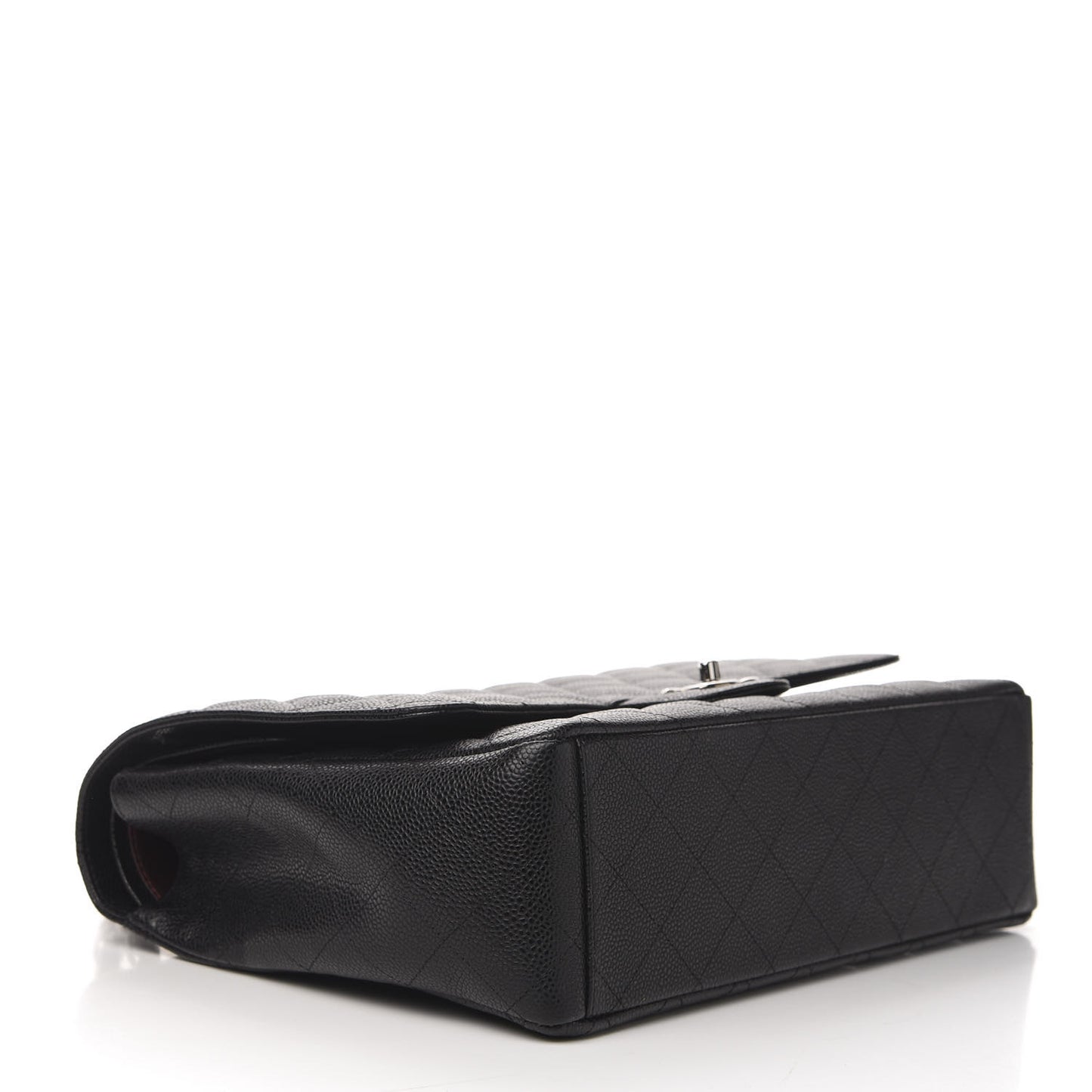 Caviar Quilted Maxi Double Flap Black