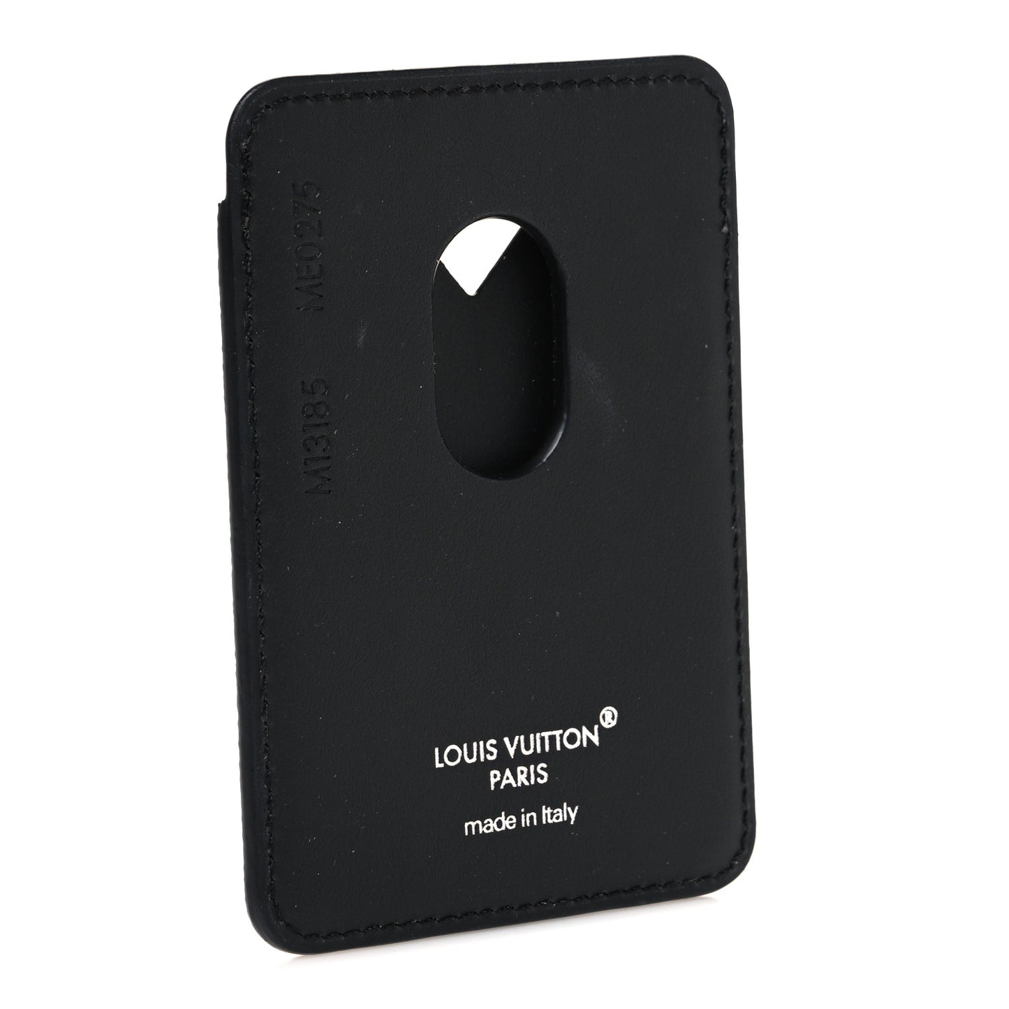 Monogram Macassar Magnetic Card Holder Black