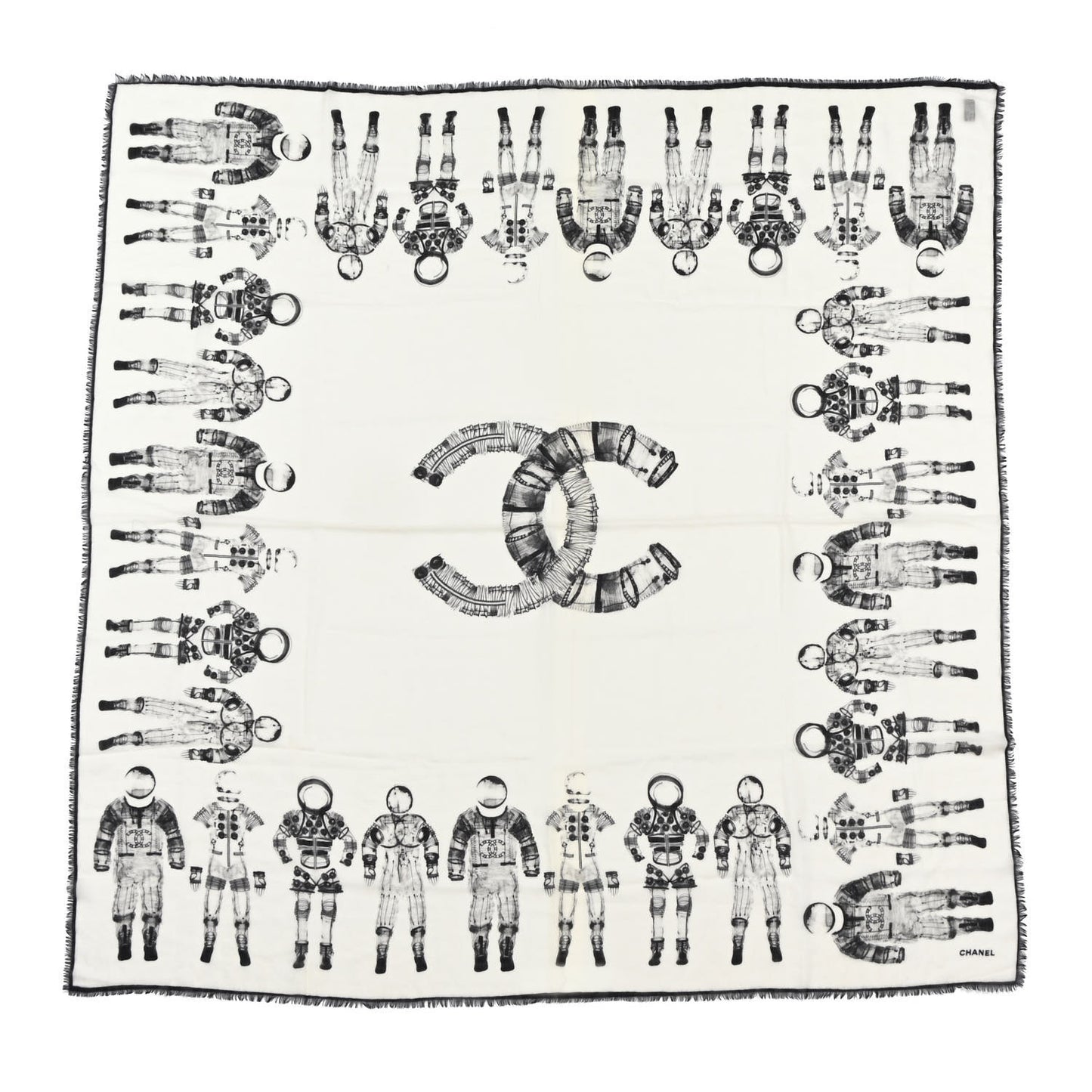 Cashmere CC Astronaut Scarf Beige