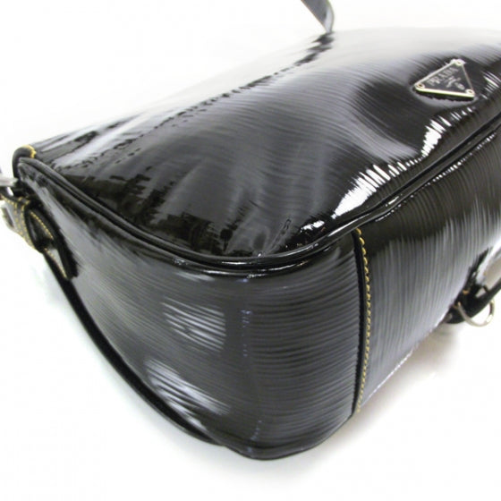Prada Vernice Messenger Black 5 of 10