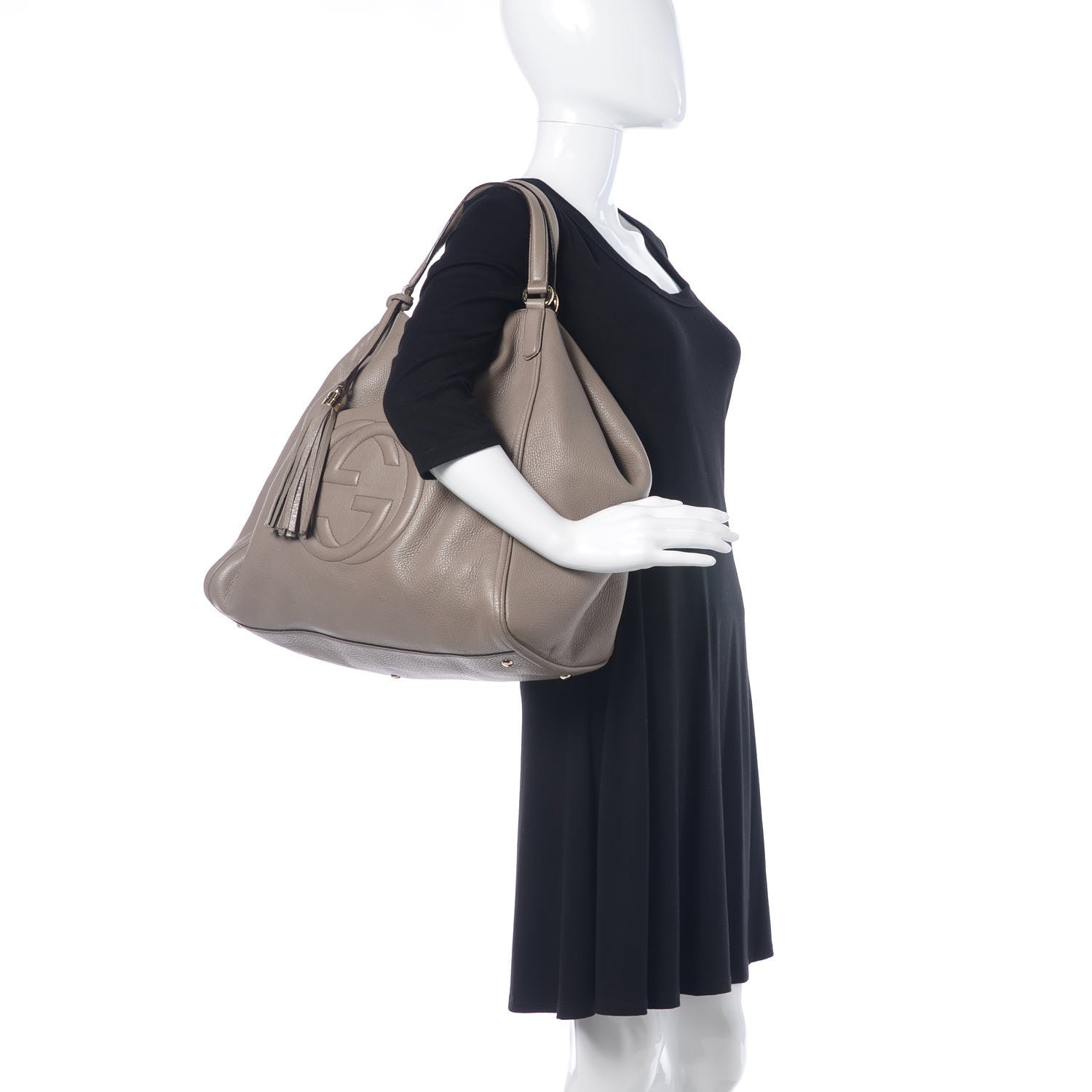 Gucci Cellarius Calfskin Large Soho Shoulder Bag New Fango 2 of 26