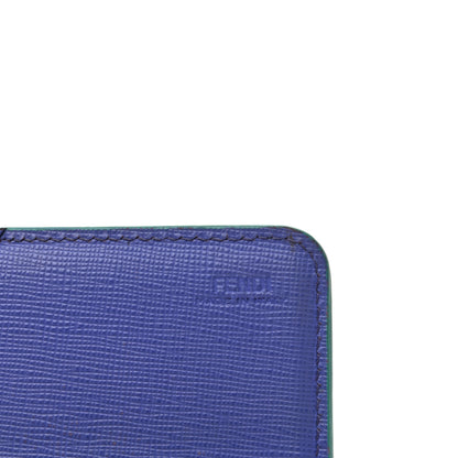 Fendi Vitello Elite Bi-Color Continental Wallet On Chain Tiffany Cassis 6 of 7