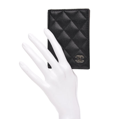 Chanel Caviar Quilted Card Holder Wallet Black 2 of 9