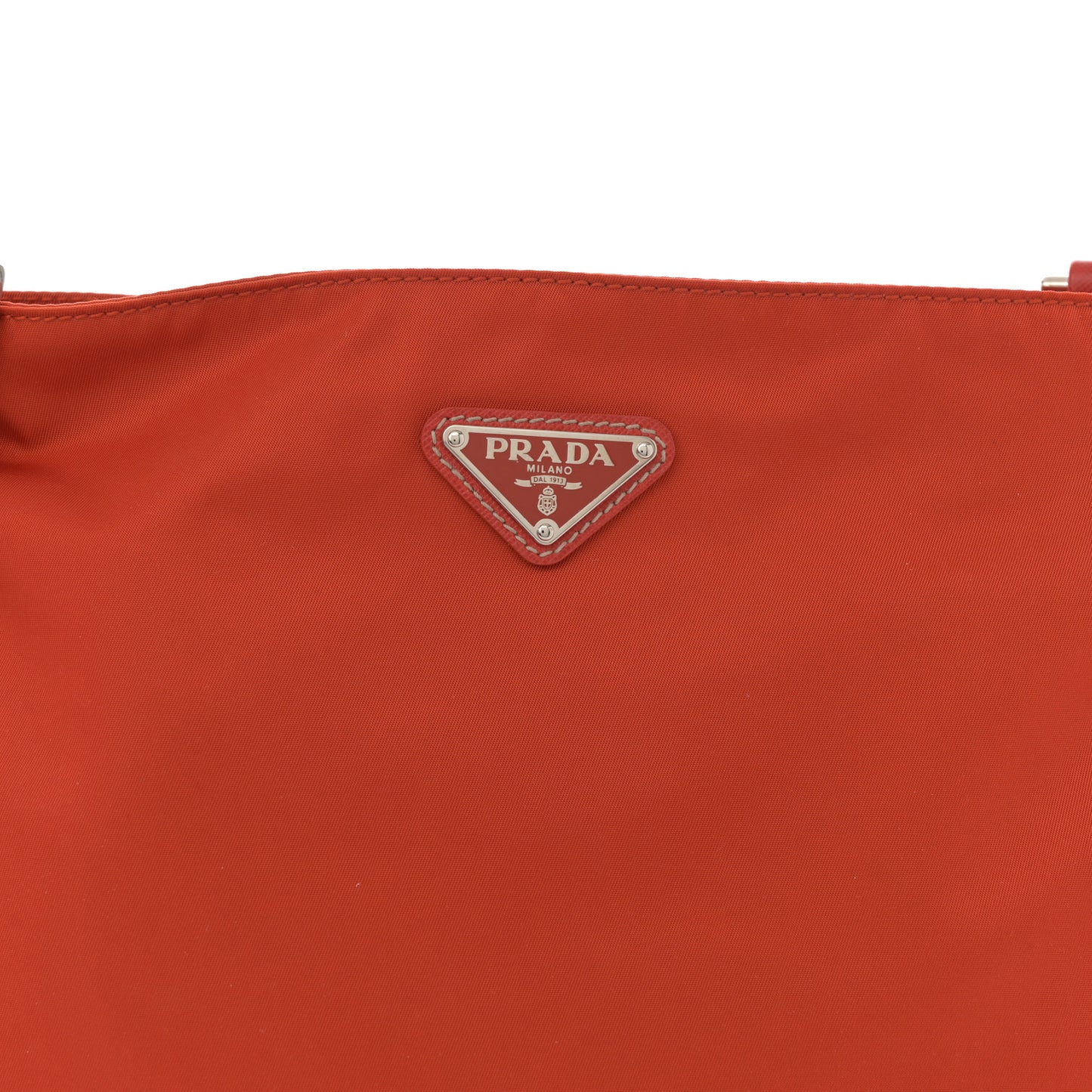 Nylon Vela Flat Messenger Bag Mandarino