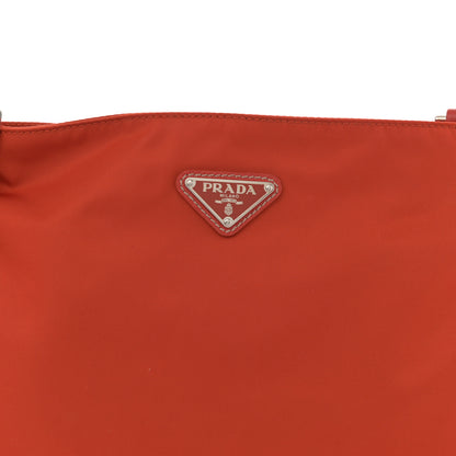 Prada Nylon Vela Flat Messenger Bag Mandarino 7 of 9