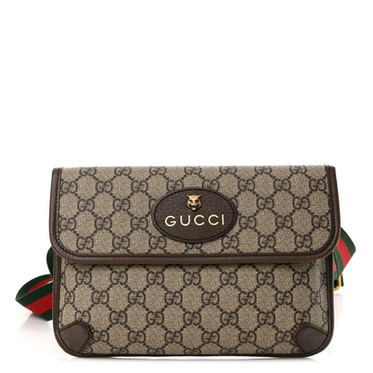 Gucci GG Supreme Monogram Neo Vintage Web Belt Bag Brown 1 of 15