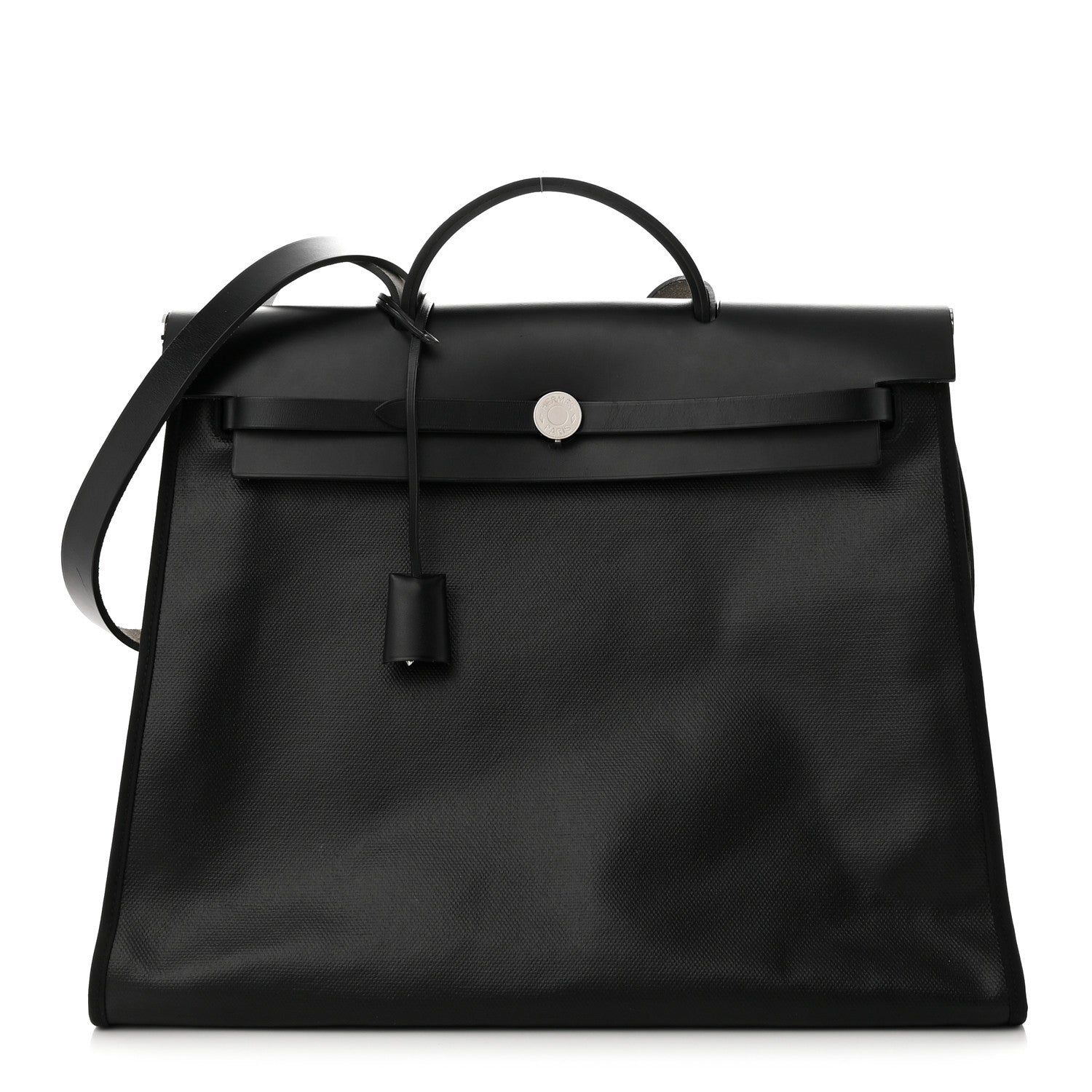Hermes Toile H Berline Vache Hunter Herbag Zip 39 MM Black Ecru 3 of 11