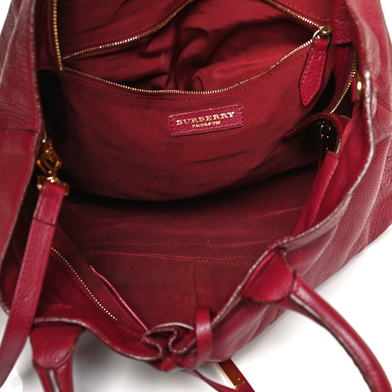 Burberry Prorsum Deerskin Tote Red 5 of 17