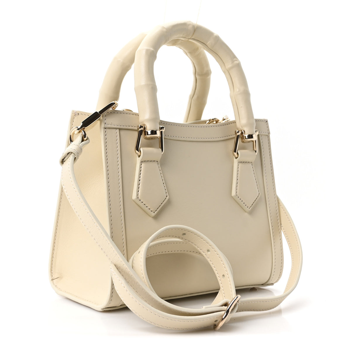 Gucci Sweetbread Calfskin Mini Diana Tote Bag New Ivoire 3 of 10