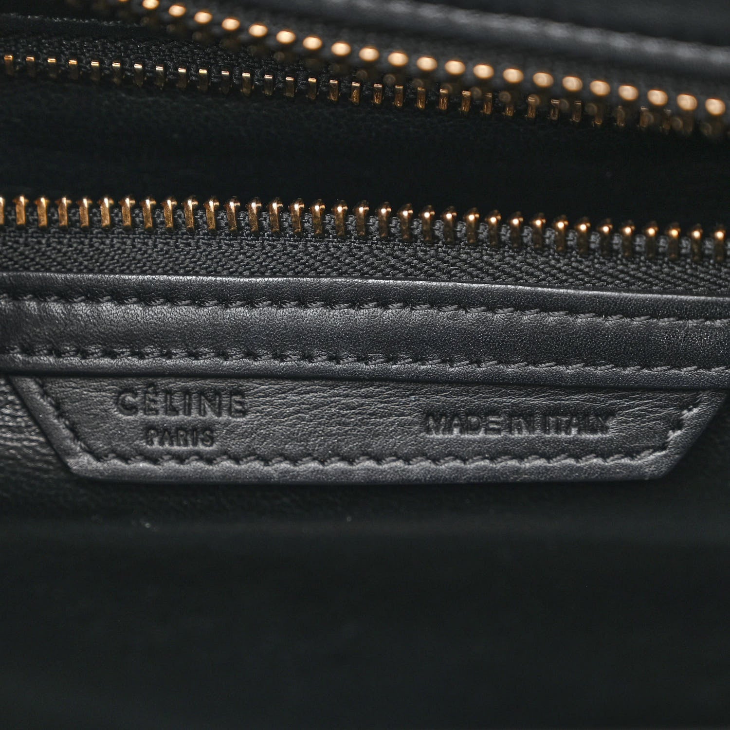 Celine Smooth Calfskin Micro Luggage Black 6 of 13