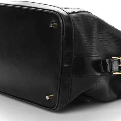 Burberry Calfskin Perforated Ellers Satchel Black 10 of 12