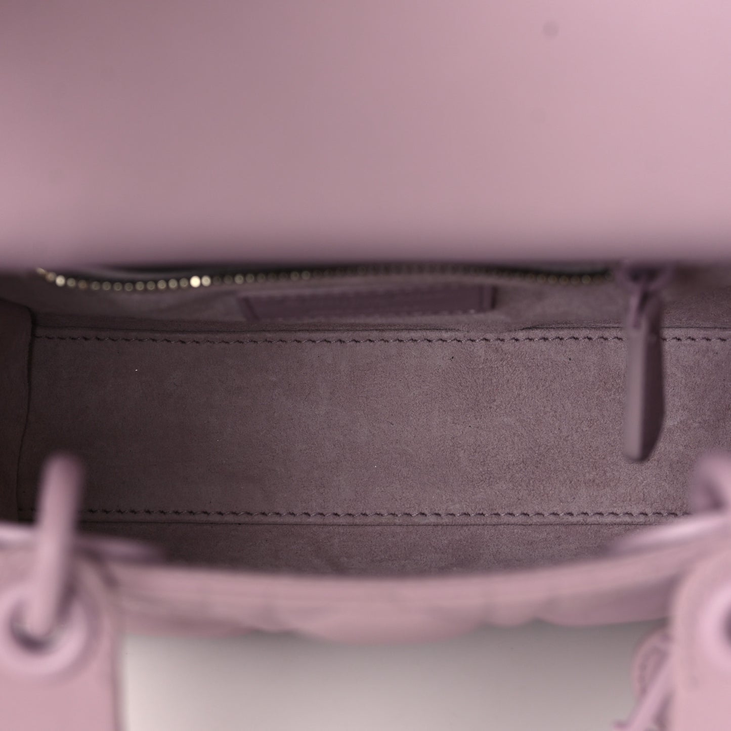 Ultra Matte Calfskin Cannage Mini Lady Dior Lavender