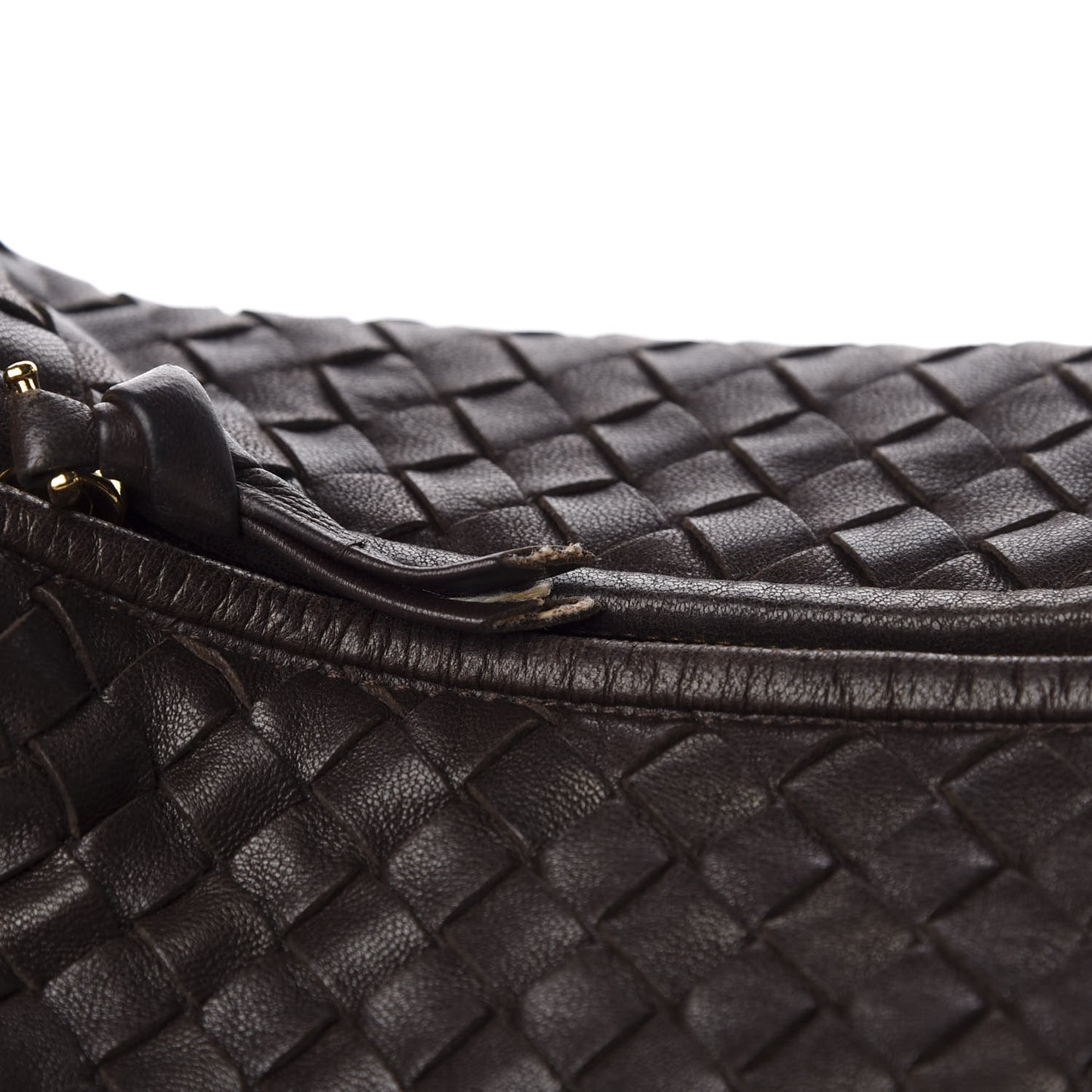 Nappa Intrecciato Large Veneta Hobo Ebano