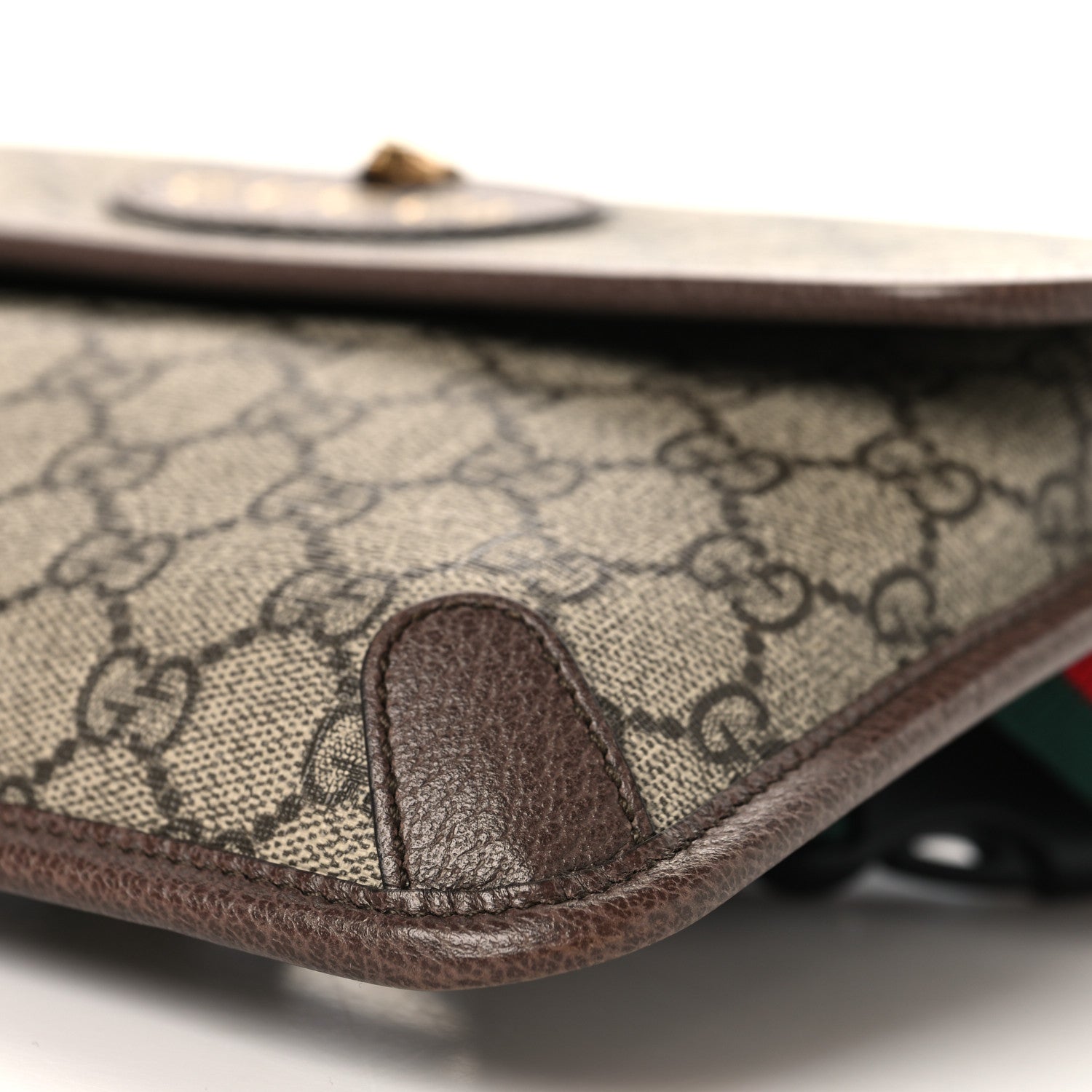 Gucci GG Supreme Monogram Neo Vintage Web Belt Bag Brown 10 of 10