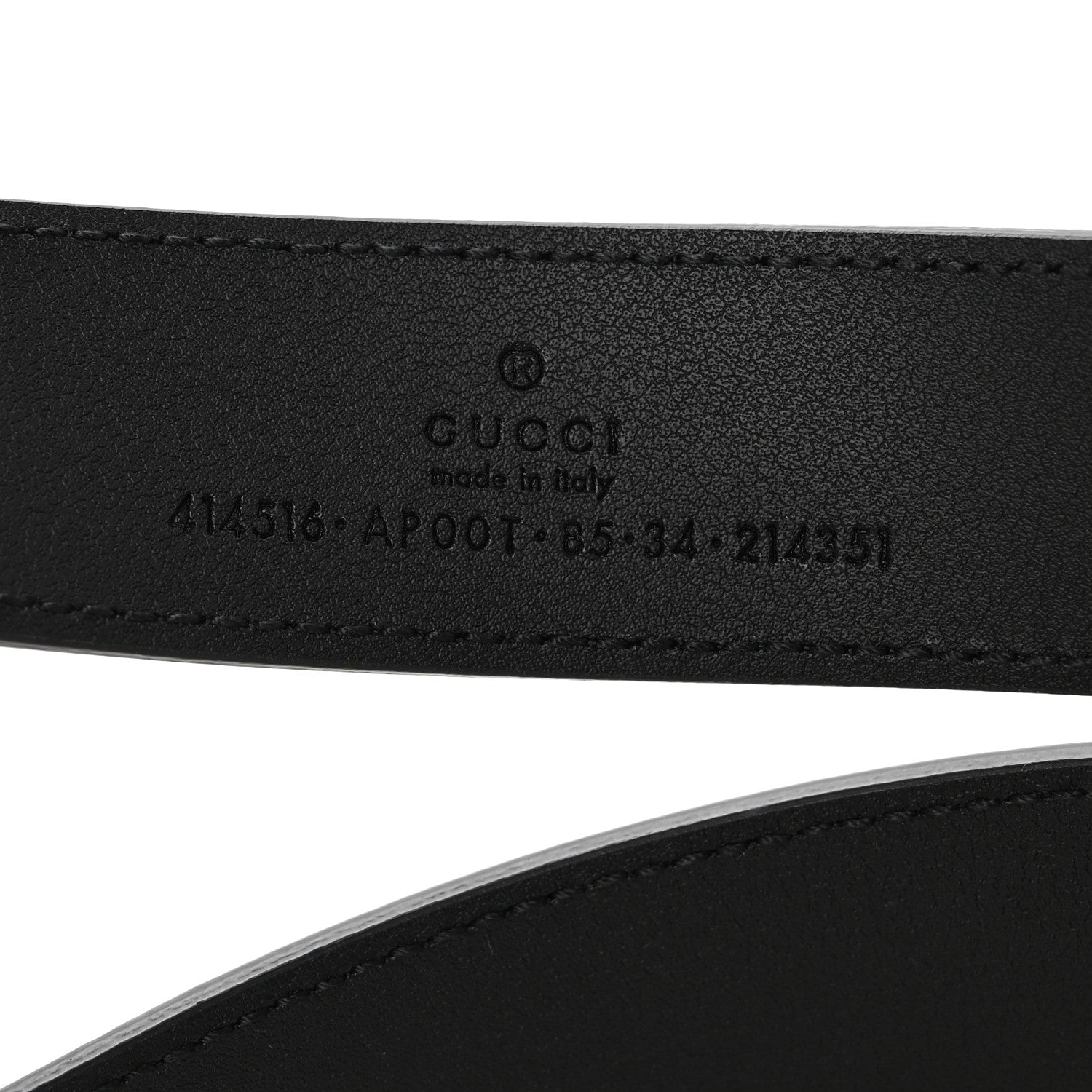 Gucci Calfskin Double G 30mm Belt 85 34 Black 3 of 9