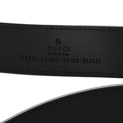 Gucci Calfskin Double G 30mm Belt 85 34 Black 3 of 9