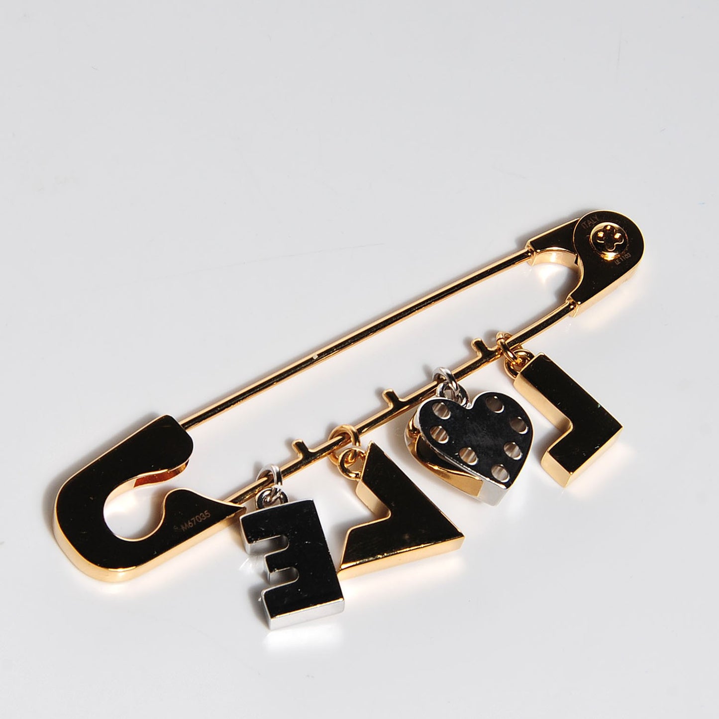 Spiky Valentine Brooch Gold