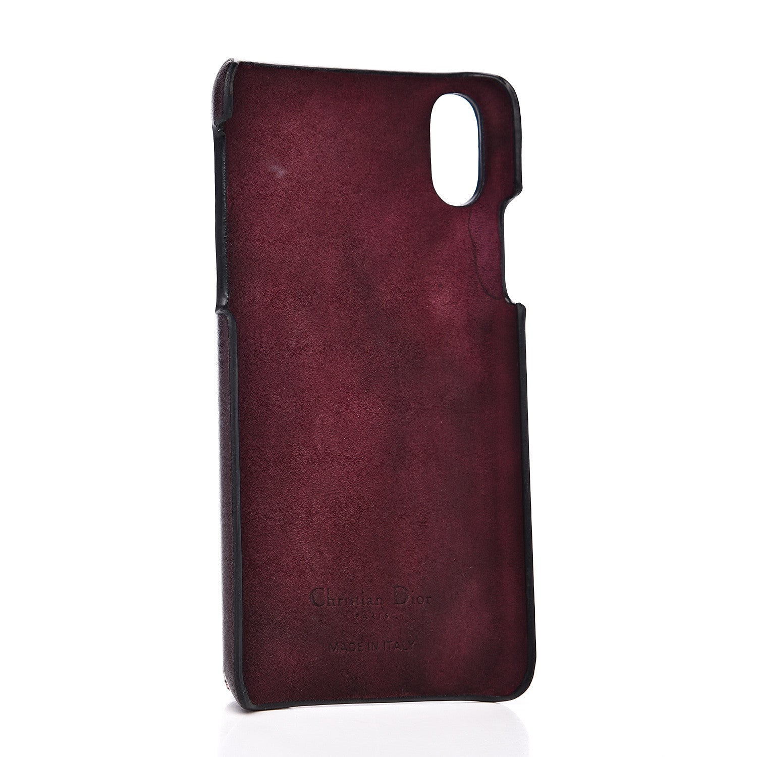 Christian Dior Oblique Calfskin Saddle iPhone X Case Bordeaux 2 of 6