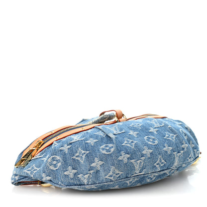 Louis Vuitton Monogram Denim High Rise Bumbag Blue 4 of 9