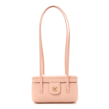 Chanel Shiny Caviar Preppy Coco Long Vanity With Strap Light Pink 1 of 12