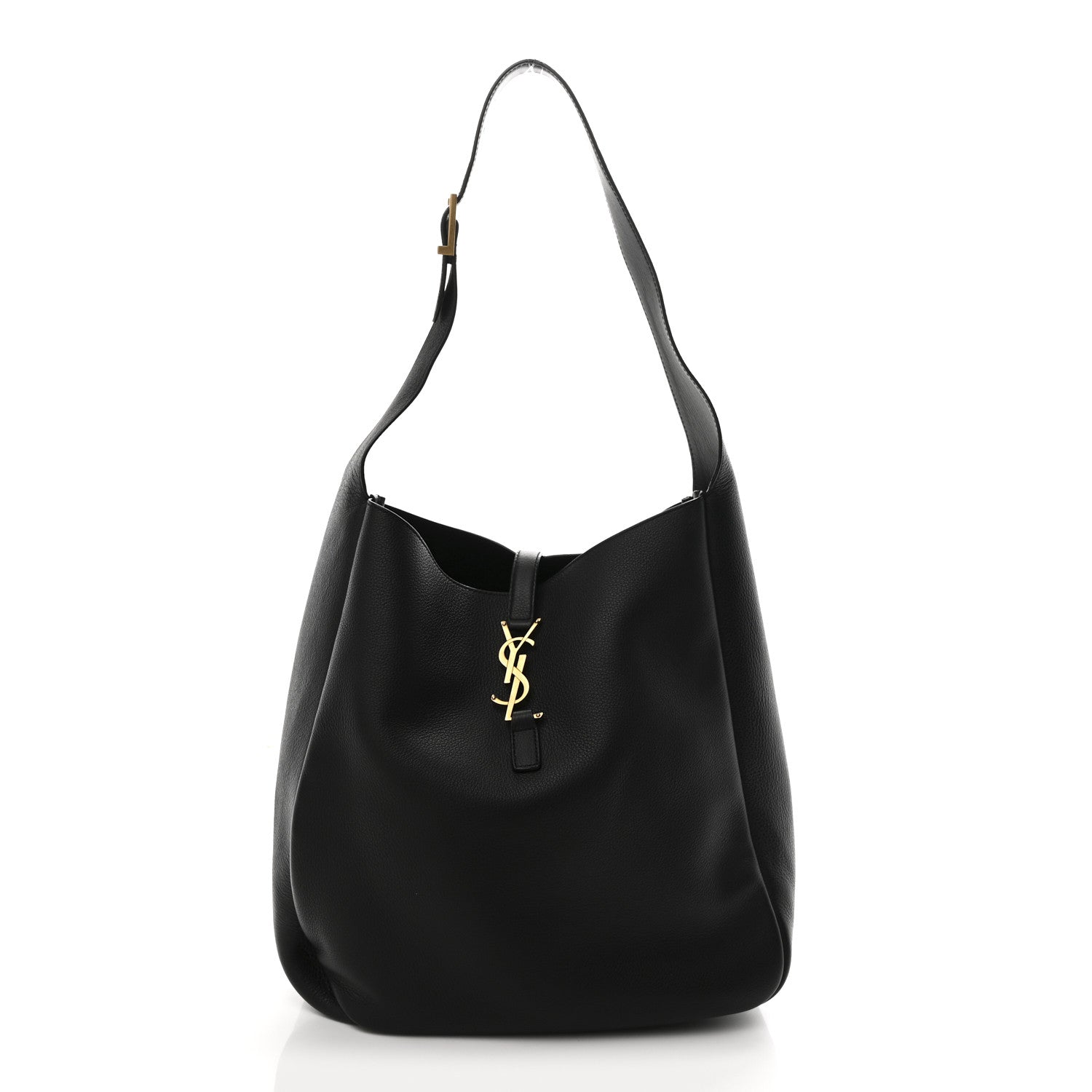 Saint Laurent Smooth Calfskin Large Le 5 A 7 Soft Hobo Black 1 of 10