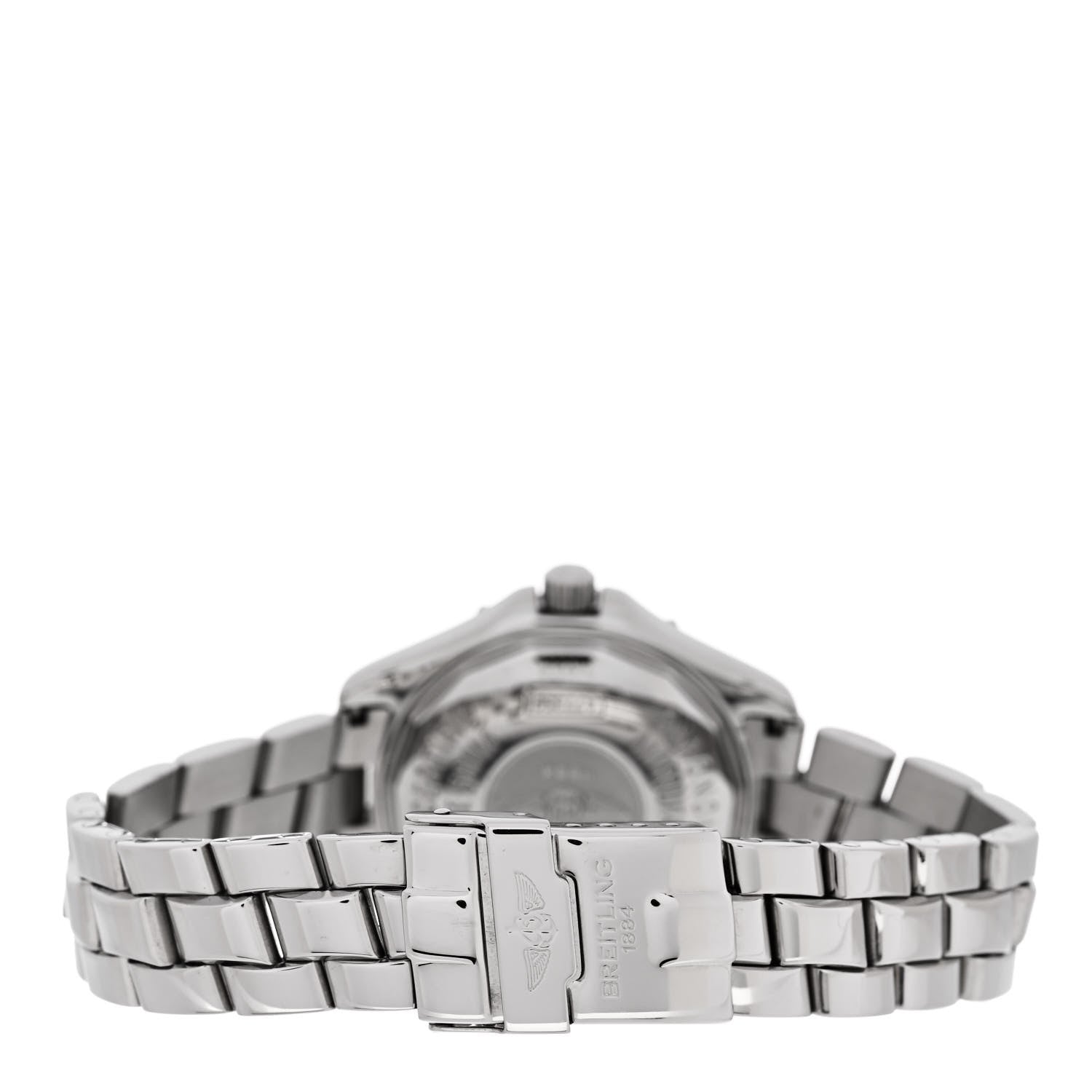 Breitling Stainless Steel Diamond Bezel 34mm Colt Oceane Quartz Watch A77350 3 of 4