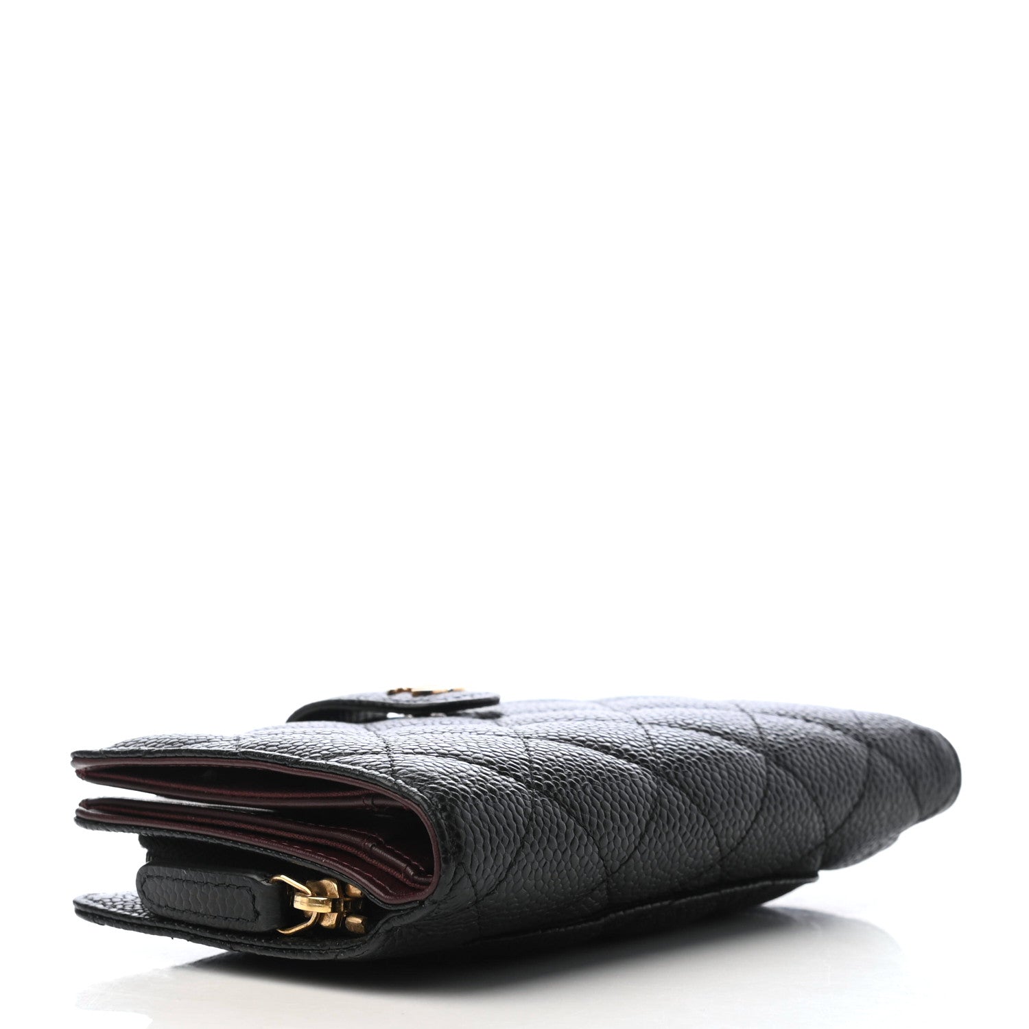 Chanel Caviar Quilted Zipped Pocket Wallet Black 4 of 10