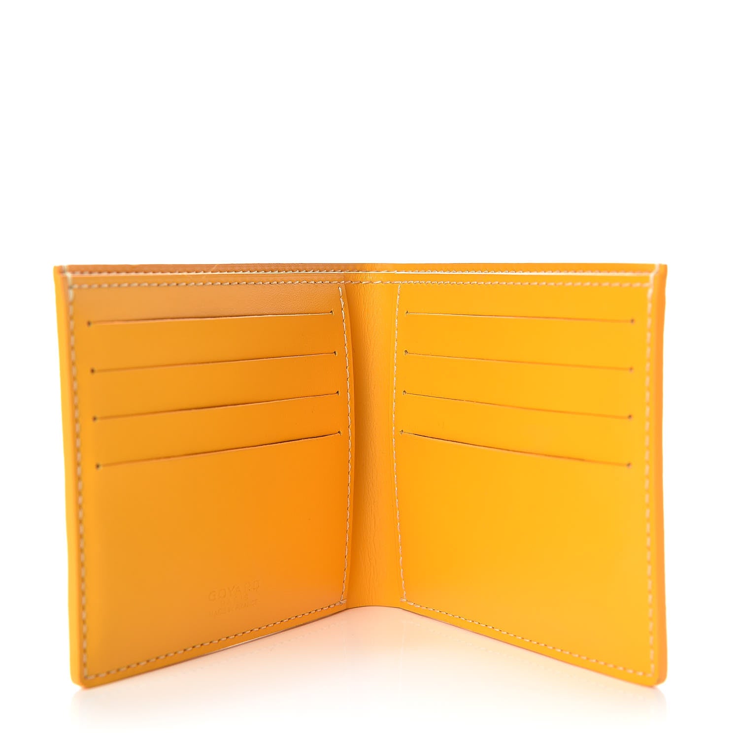 Goyard Goyardine Bi-Fold Victoire PM Wallet Yellow 5 of 6