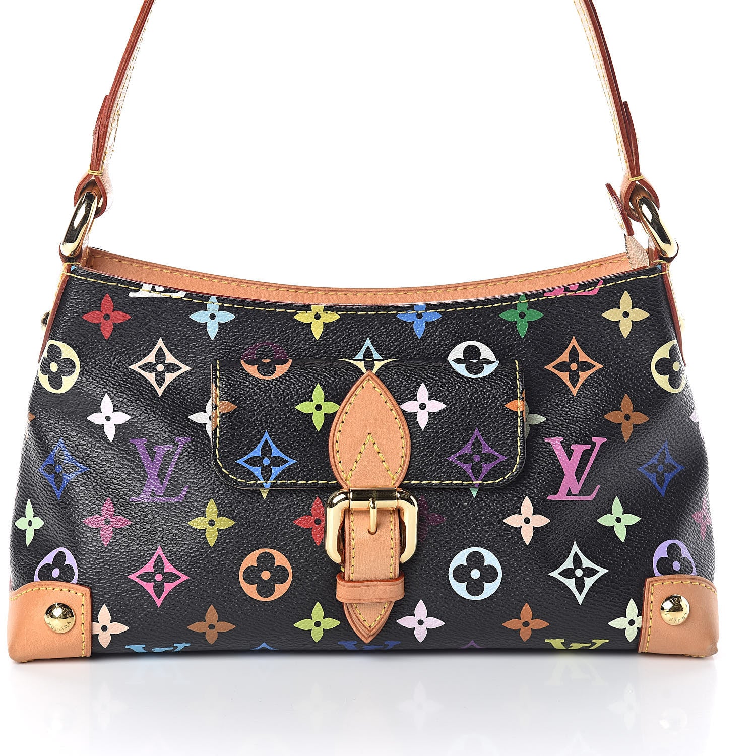 Louis Vuitton Monogram Multicolor Eliza Black 7 of 9