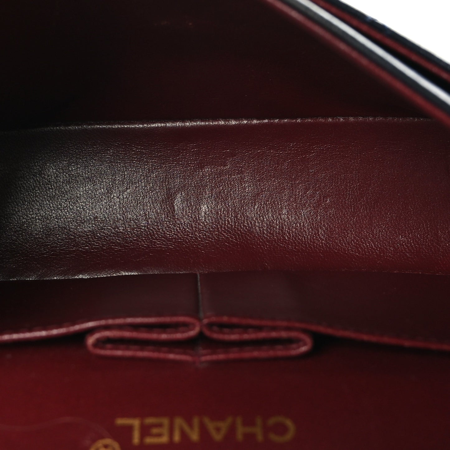 Lambskin Quilted Small Double Flap Navy