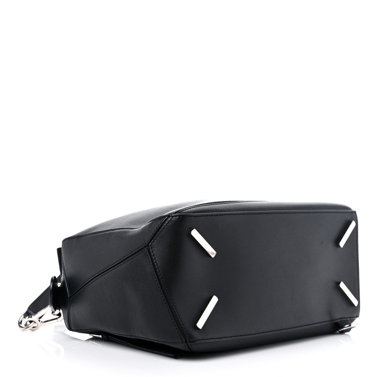 Calfskin Medium Puzzle Bag Black