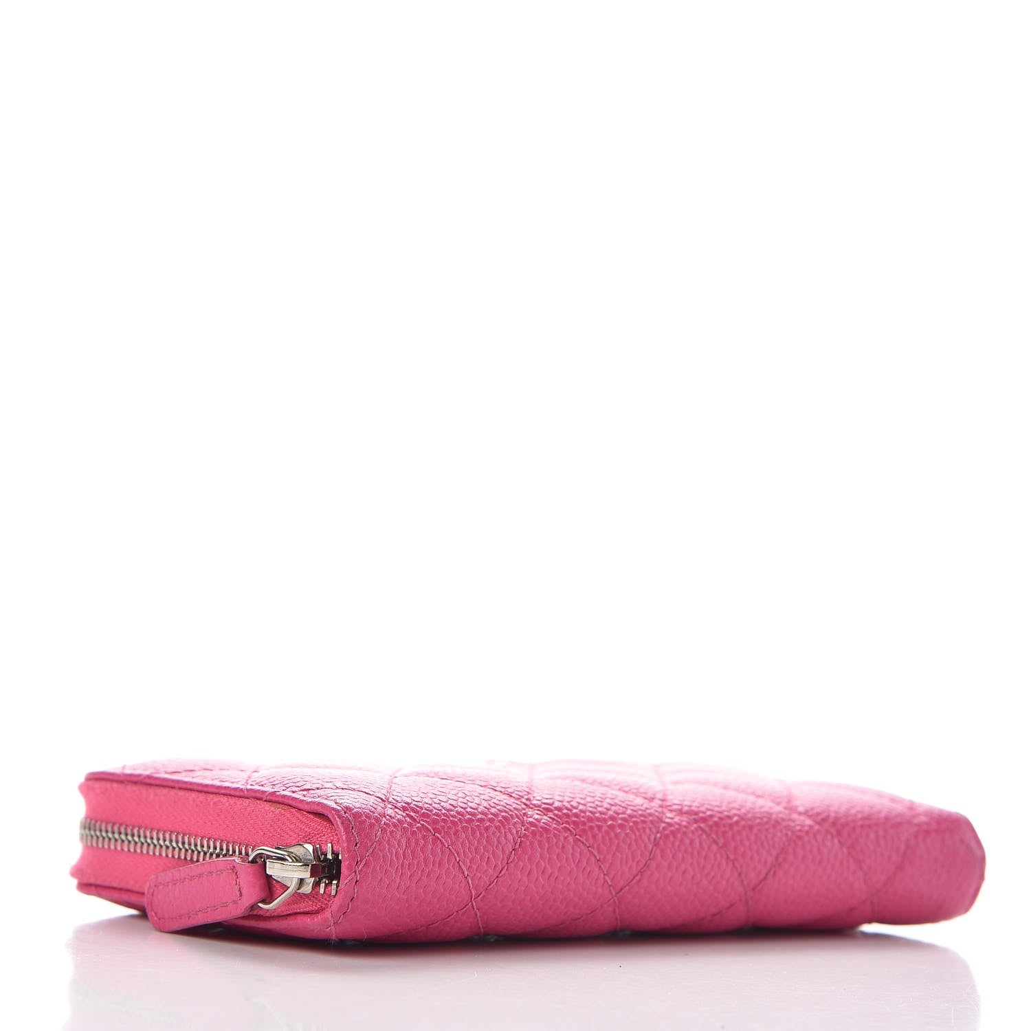 Chanel Caviar Quilted Small Zip Around Wallet Pink 4 of 10