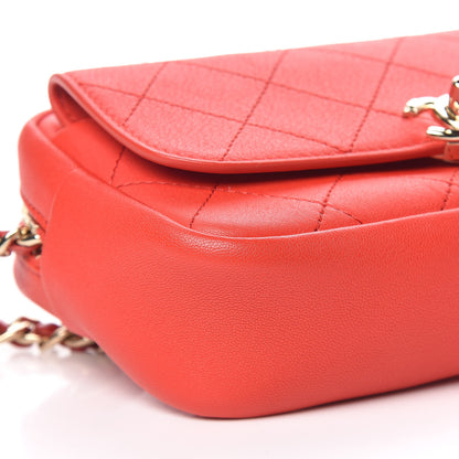 Chanel Goatksin Quilted Casual Trip Waist Belt Bag Red 7 of 11