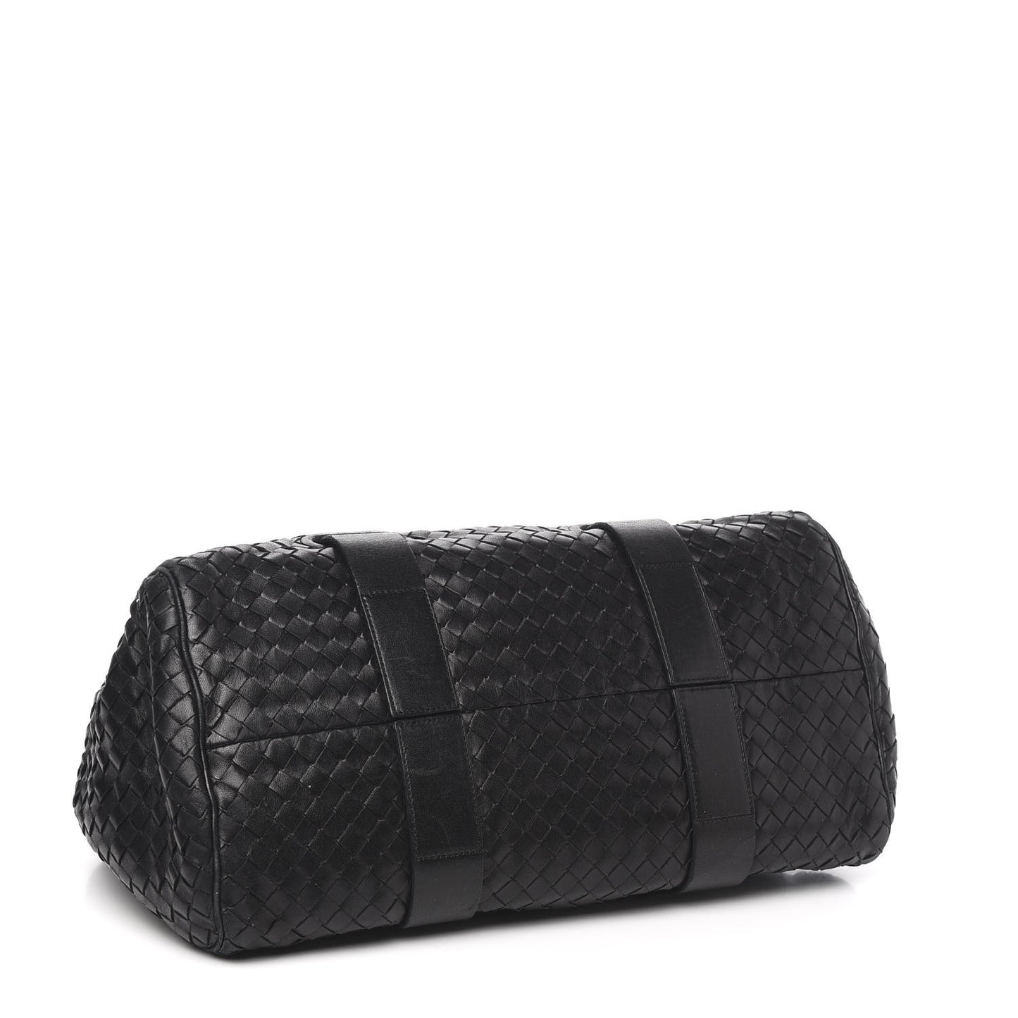 Nappa Intrecciato Accordion Satchel Black