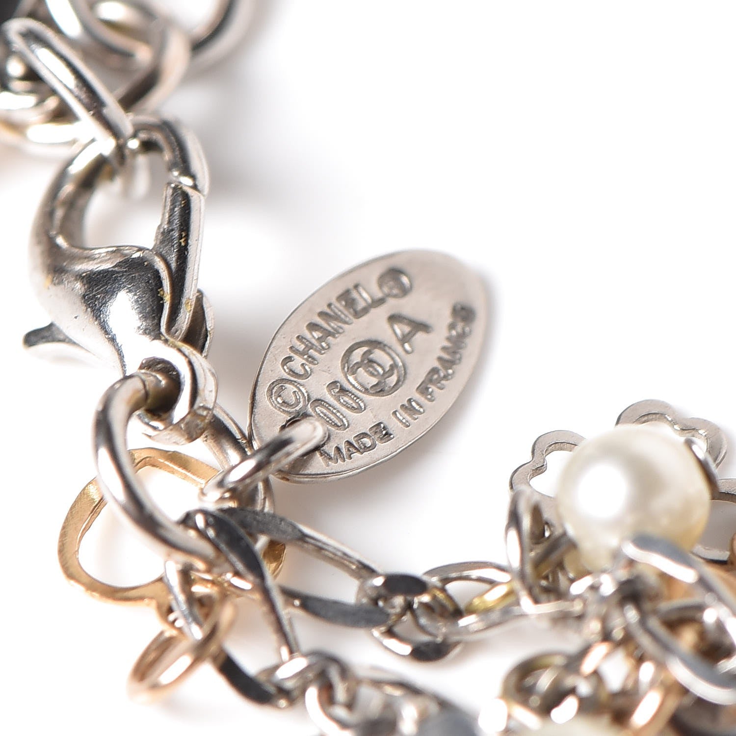 Chanel Lucky Charms CC Bracelet Silver 5 of 5