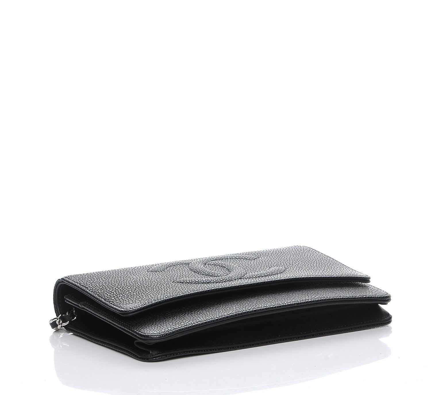 Chanel Caviar Timeless CC Wallet On Chain WOC Black 4 of 9