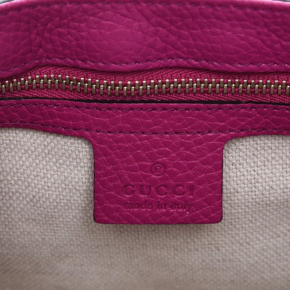 Gucci Cellarius Calfskin Medium Soho Flap Crossbody Bright Bouganville 6 of 7