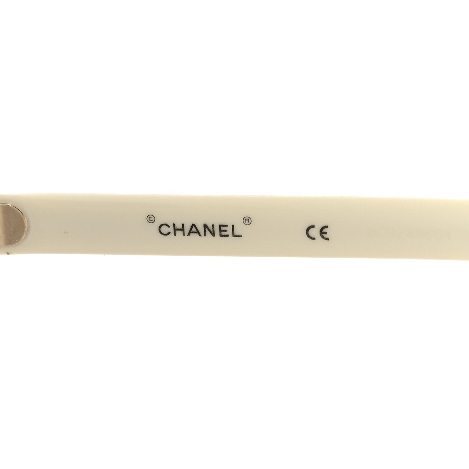 Chanel Acetate Mirror Shield Sunglasses White 5 of 7