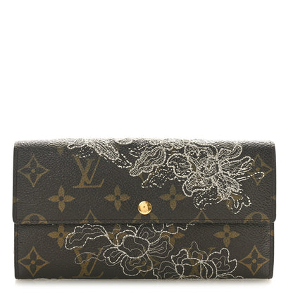 Louis Vuitton Monogram Dentelle Sarah Wallet Silver 1 of 7