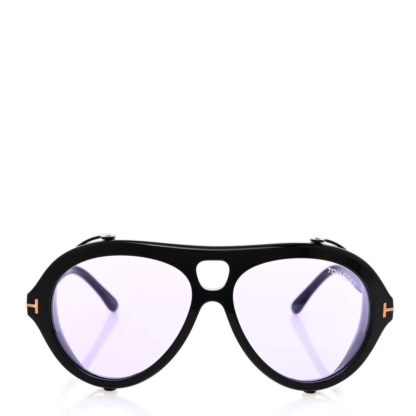 Acetate Neghman Aviator Sunglasses TF882 Black