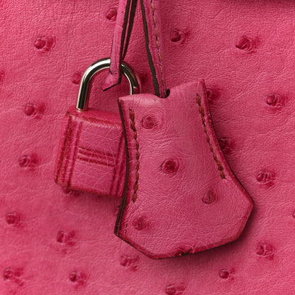 Hermes Ostrich Birkin 30 Rose Pourpre 24 of 33