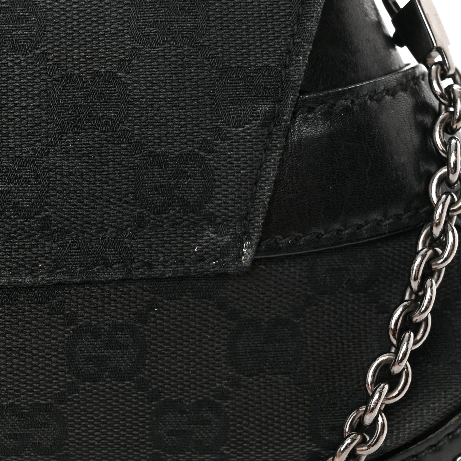 Gucci Monogram Studded Horsebit Clutch Black 21 of 23