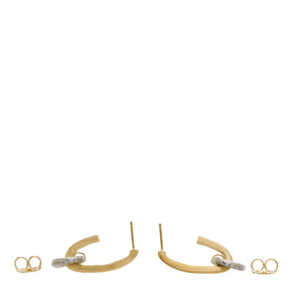 Marco Bicego 18K Yellow White Gold Diamond Jaipur Link Drop Earrings 4 of 4