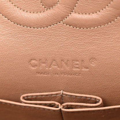 Chanel Tweed Quilted Medium Double Flap Brown Blue 6 of 10