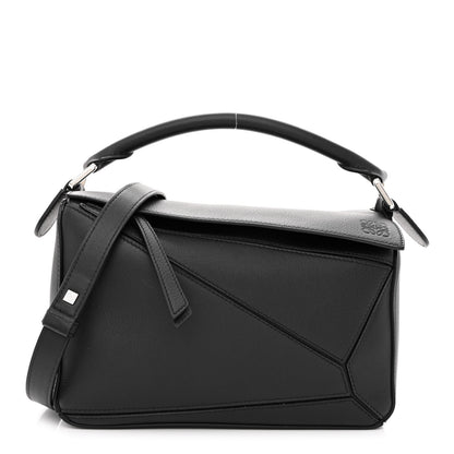 Loewe Calfskin Small Puzzle Bag Black 1 of 9