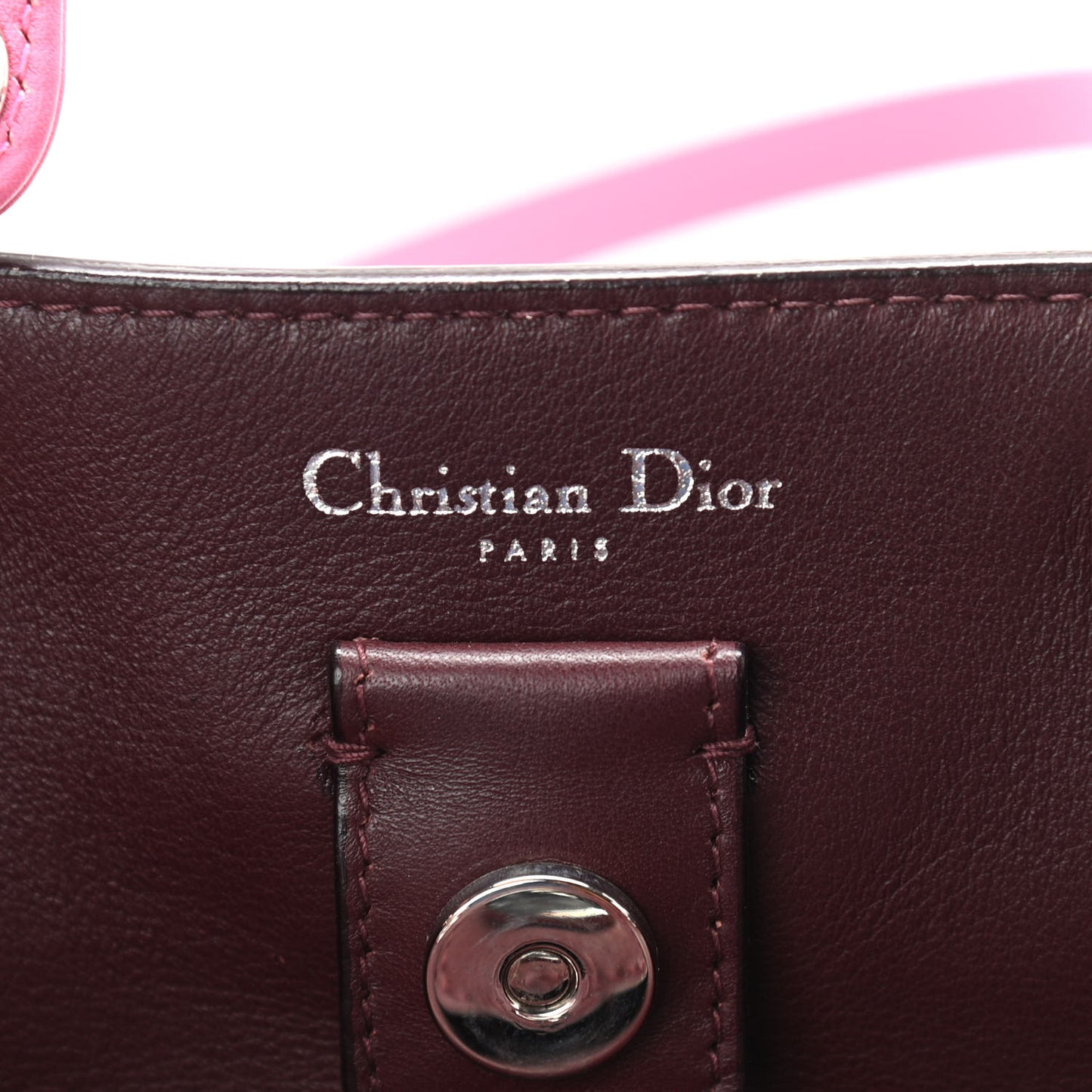 Smooth Calfskin Mini Diorissimo Tote Pink