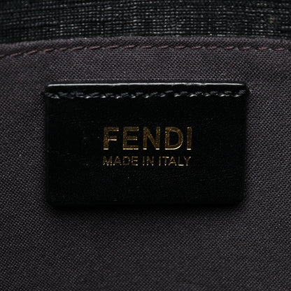 Fendi Zucchino Spalmati Vitello Small Tote Black 6 of 20