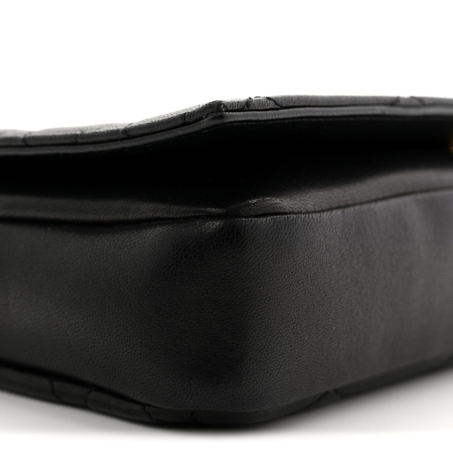Lambskin Quilted Monogram Kate 99 Black