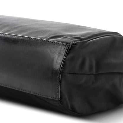 Prada Tessuto Nylon Calfskin Shoulder Bag Black 9 of 9